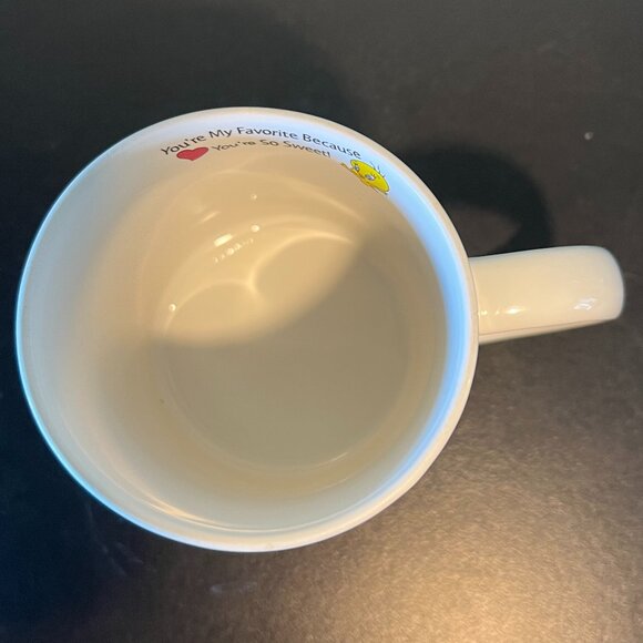 Vtg WARNER BROS Looney Tunes TWEETY BIRD Grandma You're My Favorite! 2000 Mug - Picture 8 of 10